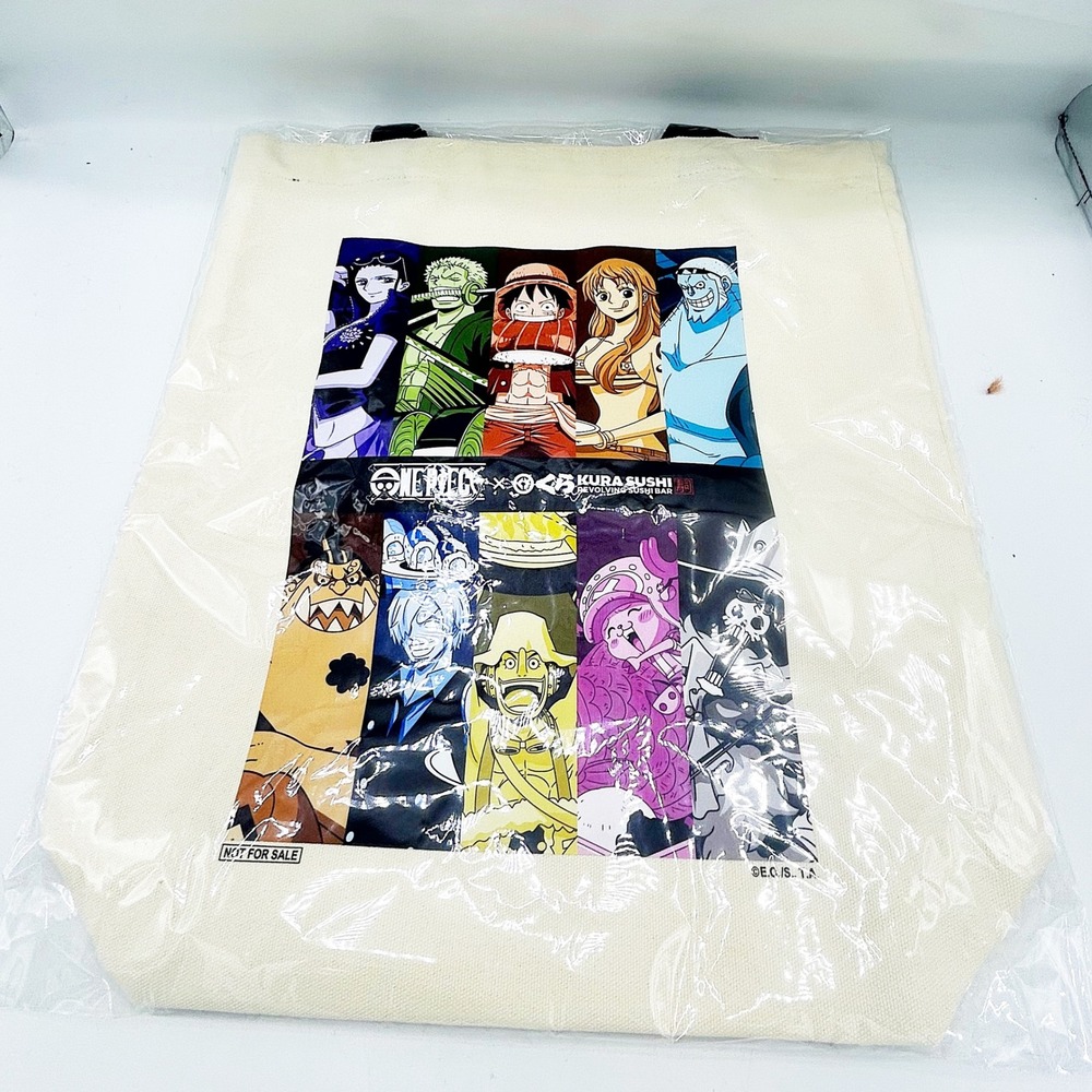 One Piece ×‎ Kura Sushi Tote Bag 2025 Limited Edition Brand New